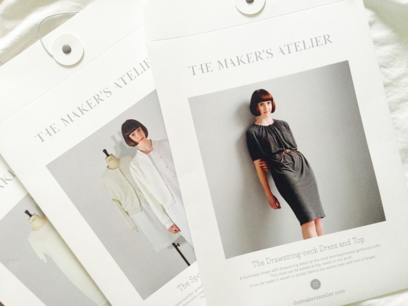 Drawstring-neck Dress and Bomber Jacket Portraits for The Makers Atelier Patterns